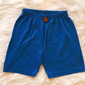 Boys Blue Soft Pajama Shorts Small 6-7